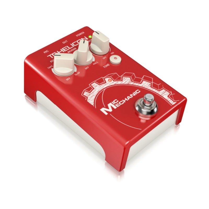 Baru TC-Helicon Mic Mechanic 2 Ultra-Simple Battery-Powered Vocal Effects Stompbox with Reverb,Echo 