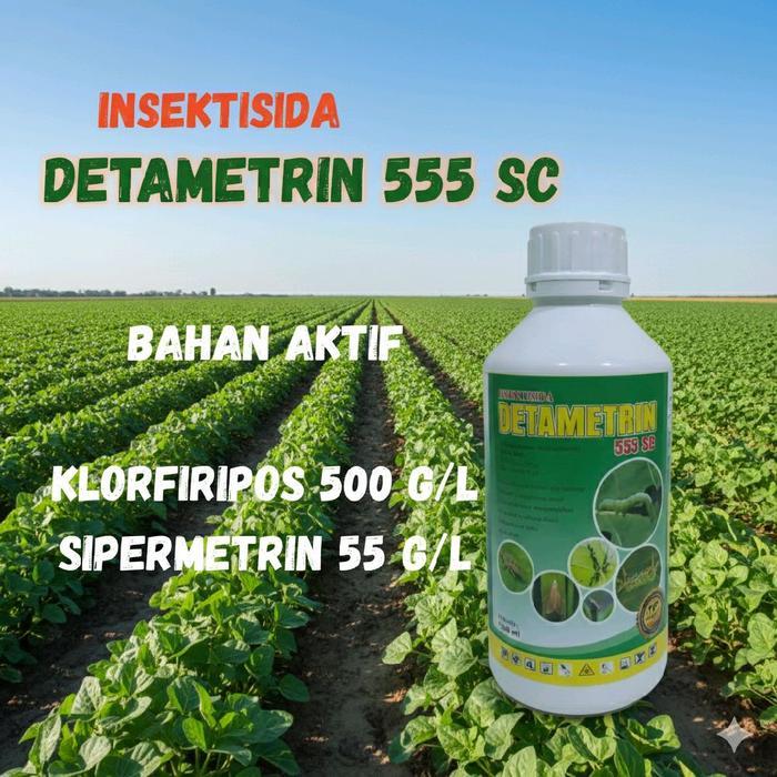 Detametrin 555 SC Insektisida dengan Klorfiripos 500 G/L & Sipermetrin 55 G/L untuk Perlindungan