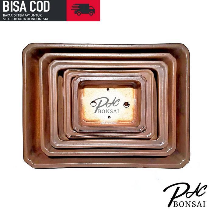 PREMIUM PAC Bonsai Pot Bonsai Berbahan Keramik Ukuran Small