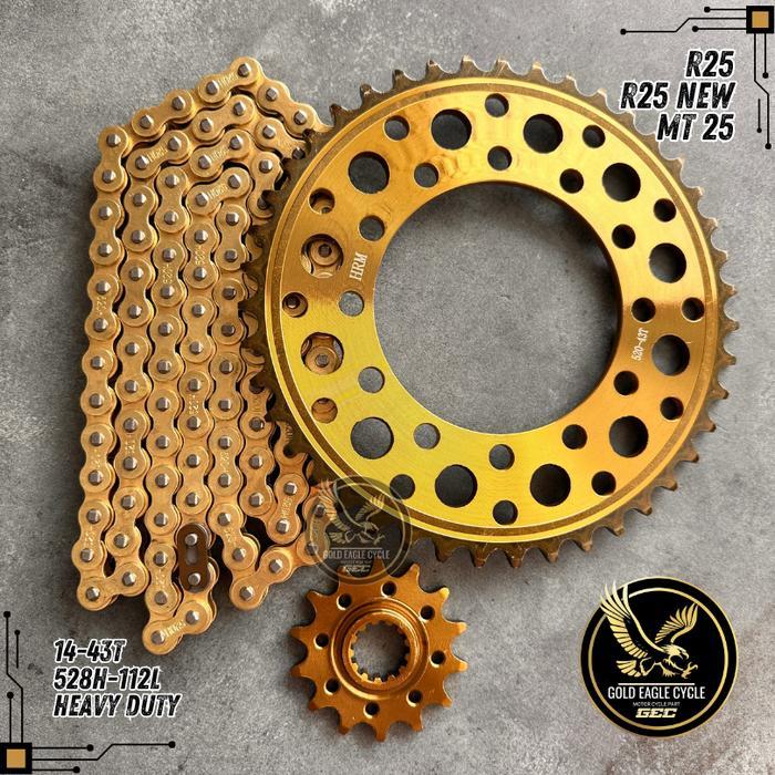 Gear Set Gir Set Racing R25 New R25 MT25 GOLD