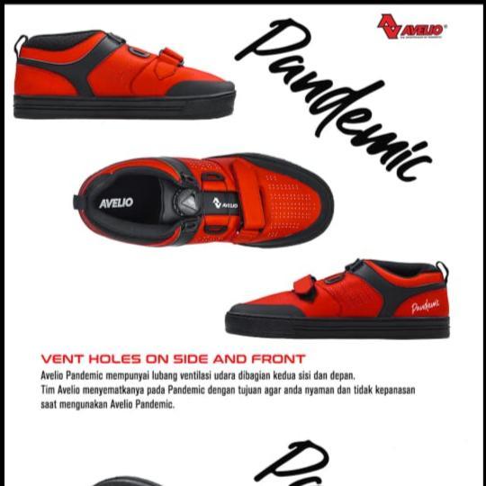 Sepatu Sepeda Avelio Pandemic Am Mtb Xc Shoes Bike Non Cleat Flat