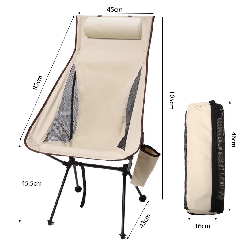 . Outdoor Camping Chair Fishing Ultralight Folding Chair Camping -