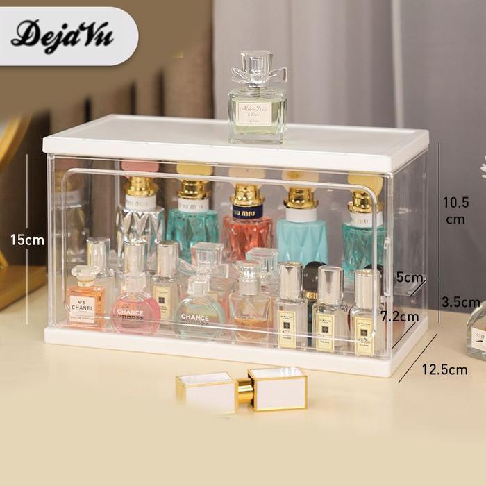 Dejavu Rak Parfum Acrylic Tempat Kotak Kosmetik Penyimpanan Skincare Kutek Storage Organizer Hrm318