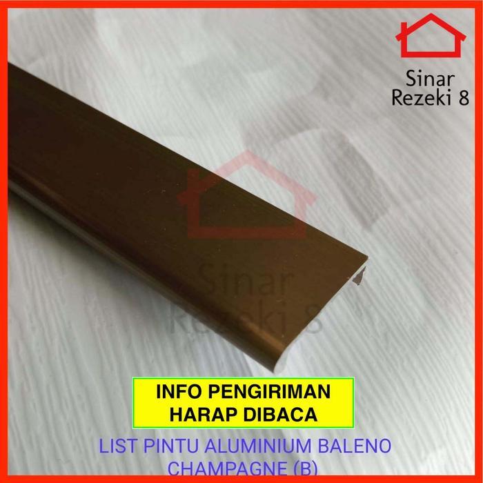 Lis List Pintu Aluminium Edging Frame Profil Lemari Alumunium EA 19