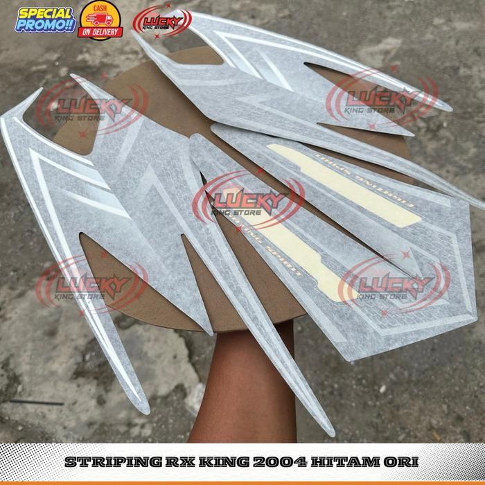 Striping rx king 2004 hitam silver original