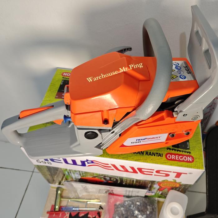 GERGAJI MESIN KAYU NEW WEST 598 CHAINSAW 22 INCH
