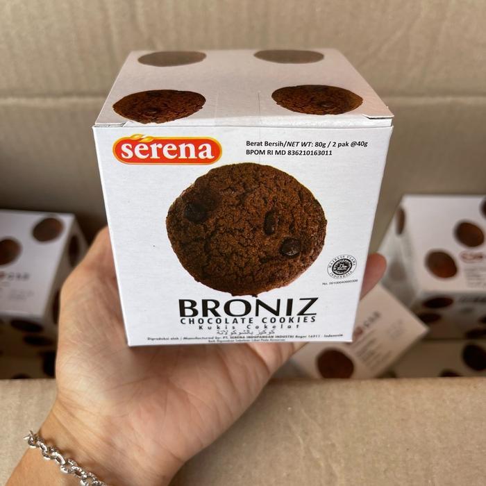agen distributor makanan ringan snack biskuit broniz serena box chocolate cookies murah