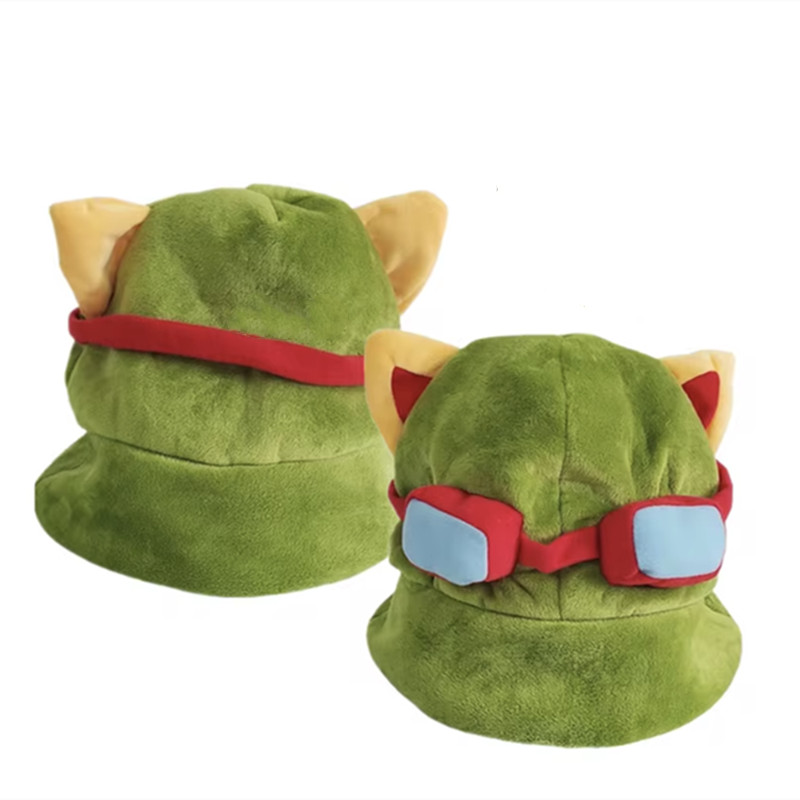 Halloween Game Lovely Swift Scout Timor Teemo's Hat LOL Cosplay High Quality Plush Warm Hat Party