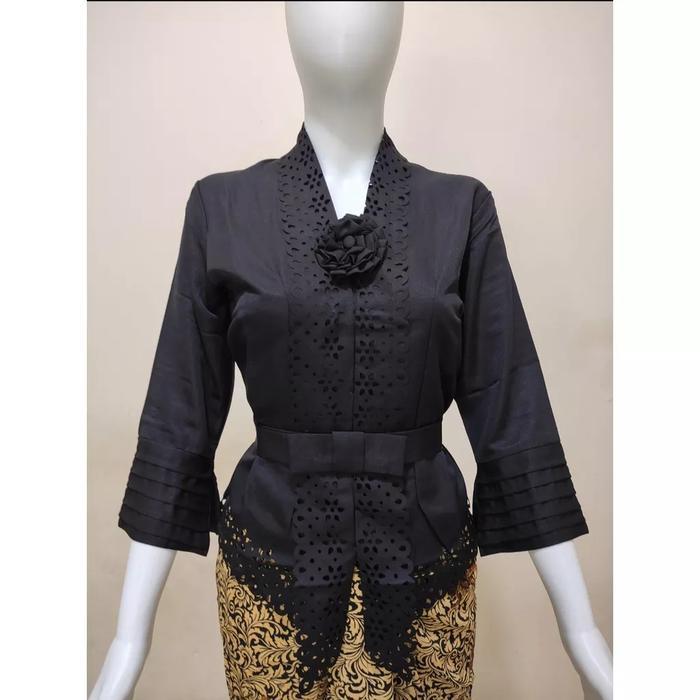 Atasan Kebaya Kutubaru Warna Hitam Jasmine Kebaya Bali Kartini moderen