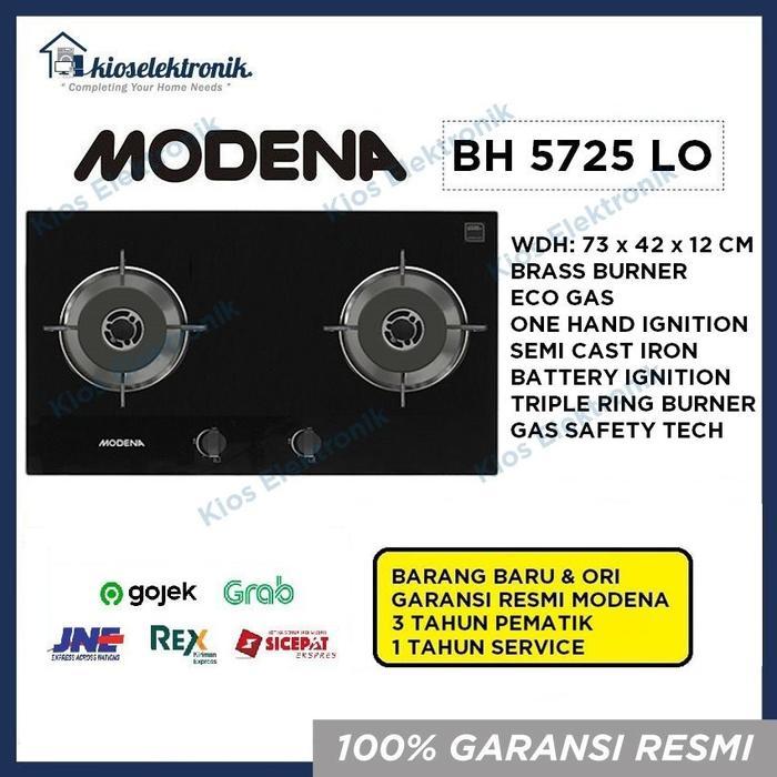 Modena BH 5725 LO - Kompor Gas Modena 2 Tungku BH5725LO Energia BH5725