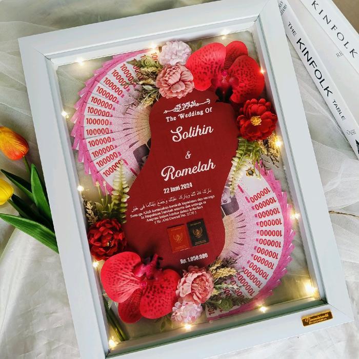 Mahar Perniakahan Anggrek Lengkung Ukuran 30x40