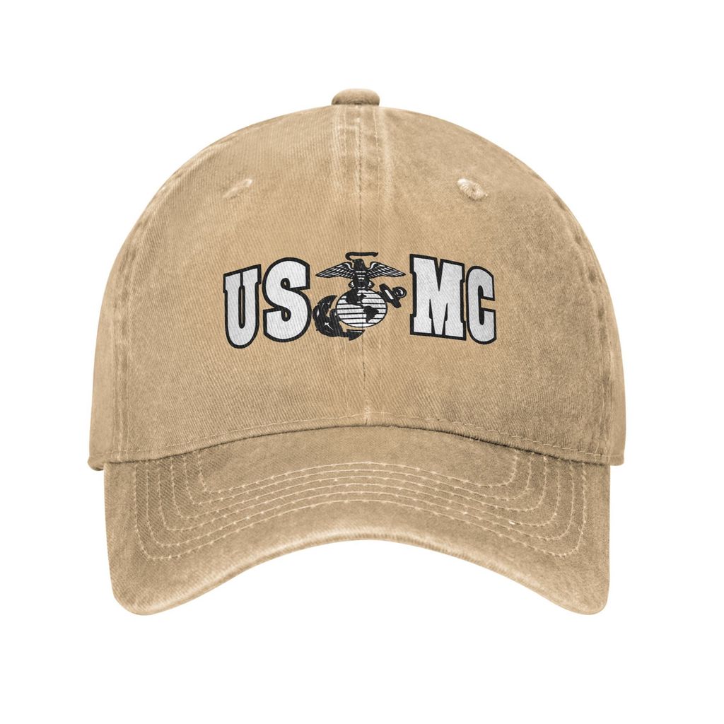 Military US Marine Corps USMC Unisex Baseball Cap Veteran Distressed Cotton Caps Hat Vintage Outdoor