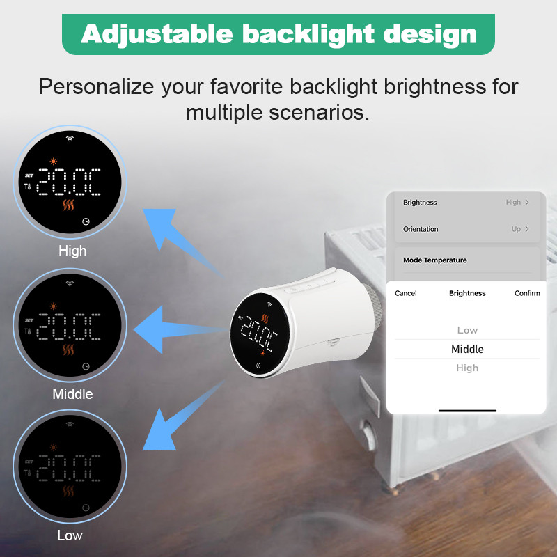 Tuya Thermostatic Radiator Valve Zigbee Thermostat Radiator Valve Tuya Zigbee Smart Home Wifi
