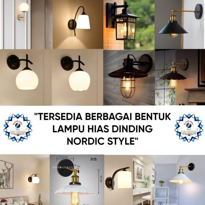 LAMPU HIAS DINDING NORDIC STYLE / LAMPU DINDING / LAMPU INDOOR