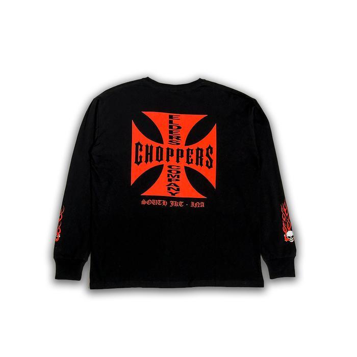 Kaos Lengan Panjang "Elders Company - West Chopper" Black