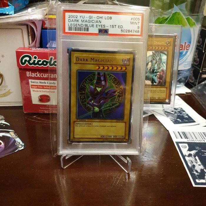 Kartu Yugioh Dark Magician Ultra Rare Lob 1St Psa 9 New
