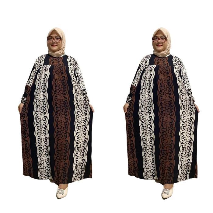GAMIS KLOK JUMBO LD 140/145 PB 135 cantik pekalongan Muslim Wanita Katun Lembut Syari Dewasa