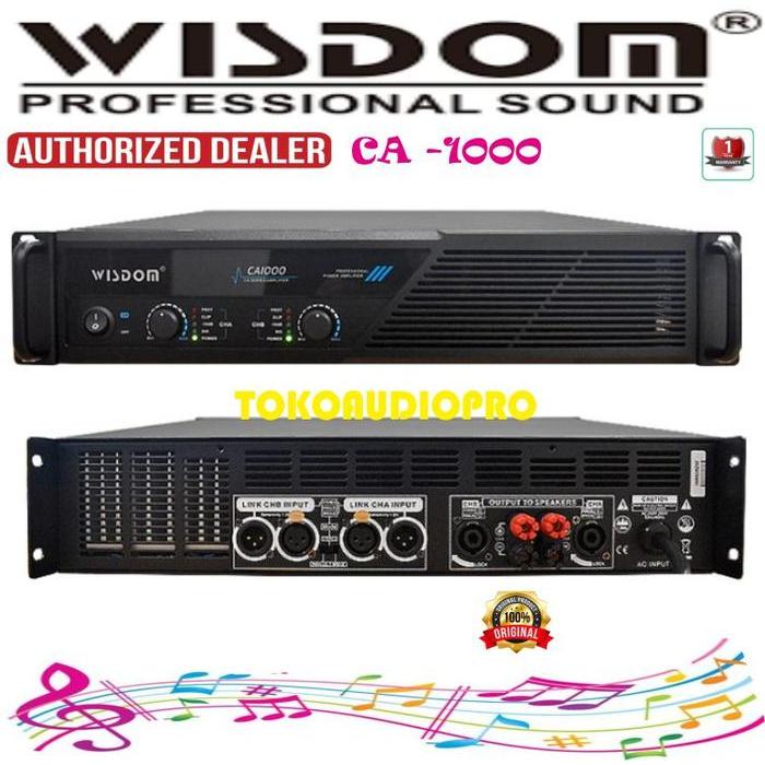 Power Wisdom CA600 / CA800 / CA1000 2-channel Power Amplifier Wisdom CA-600 / CA-800 / CA-1000