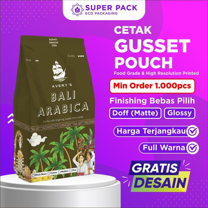 GUSSET FULL COLOR PRINT - CETAK KEMASAN PACKAGING KOPI PUPUK CUSTOM