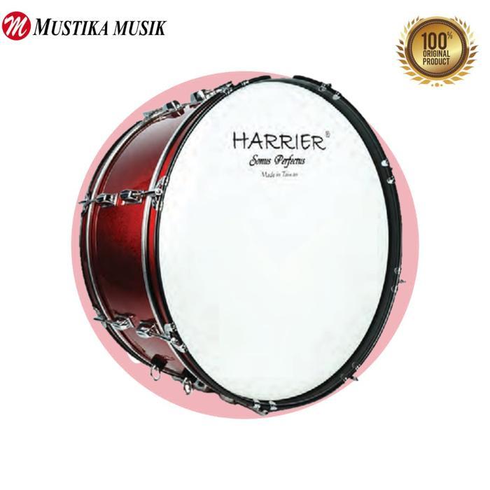 Marching Bass Drum 28x10 HARRIER Double Tension 16 Lugs