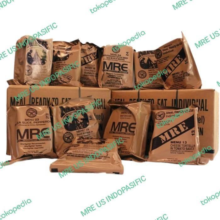 Us Mre Ration Case B Menu 13-24 ( Ransum Tentara Amerika ) Makanan Survival Food