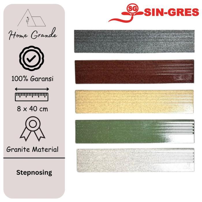 "New" Stepnosing step nosing plint tangga Keramik Granite 8 x 40