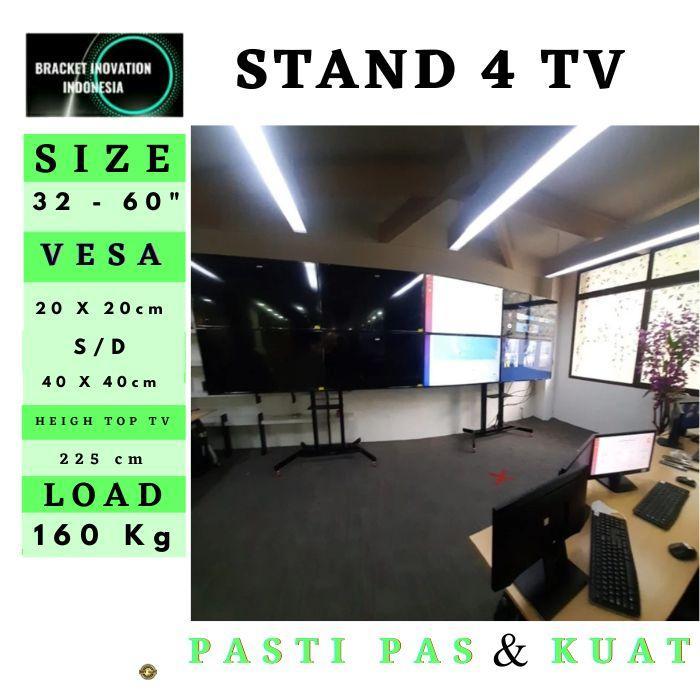 Stand bracket tv Standing bracket tv 4 layar 55 50 49 43 32 inch