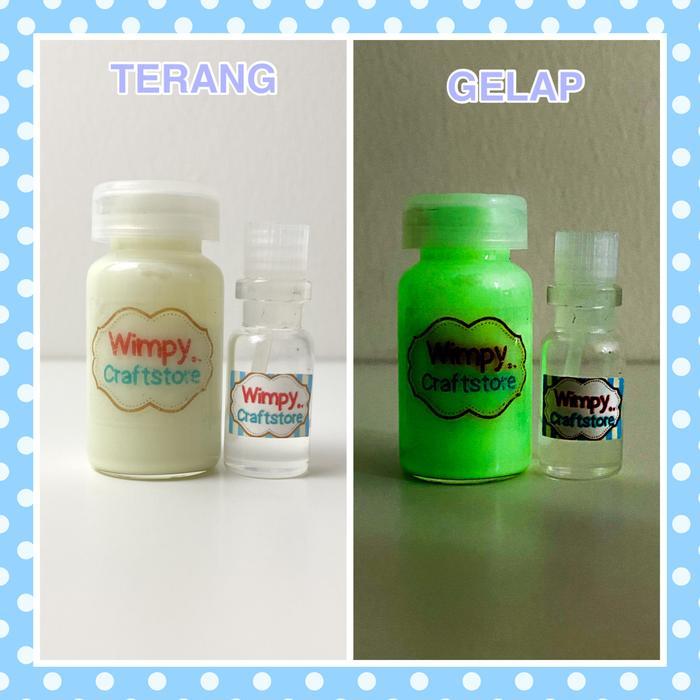 Ready Cat Glow In The Dark Paint BESI KAYU Cat Fosfor Varnish Gloss Fosfor