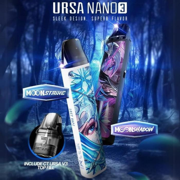 BV LOSTVAPE URSA NANO 3 POD KIT 800MAH SAGA SERIES KAMEAAM EDITION AUTHENTIC 100%