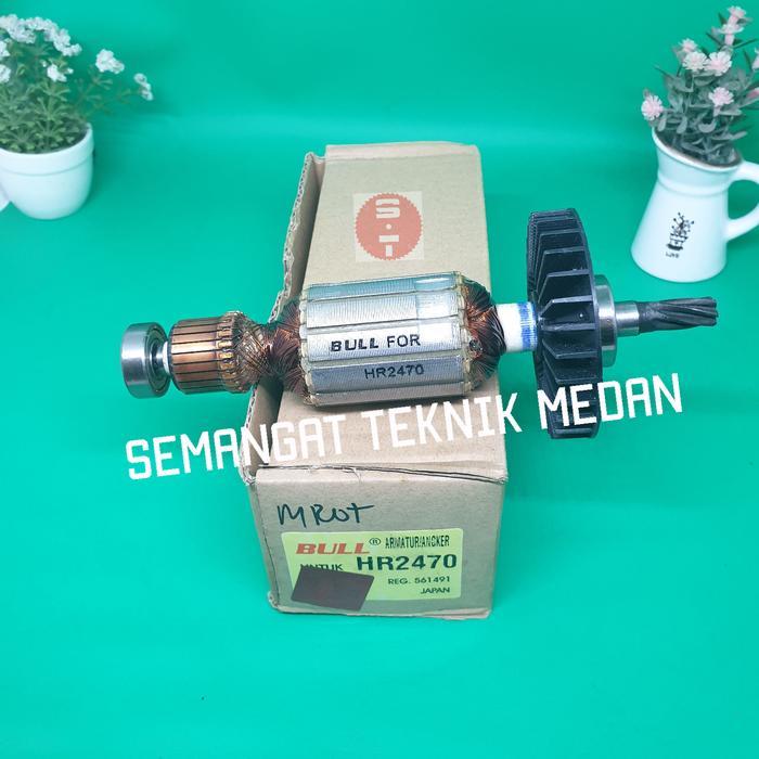 Hr2470 Armature Angker Bor Rotary Hammer Makita Hr 2470 Hr2470 Bull