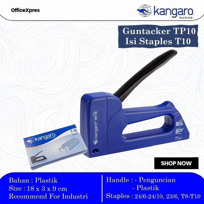 Alat Stapler Tembak Jok Kulit Motor / Stapler Kayu / Guntacker TP10