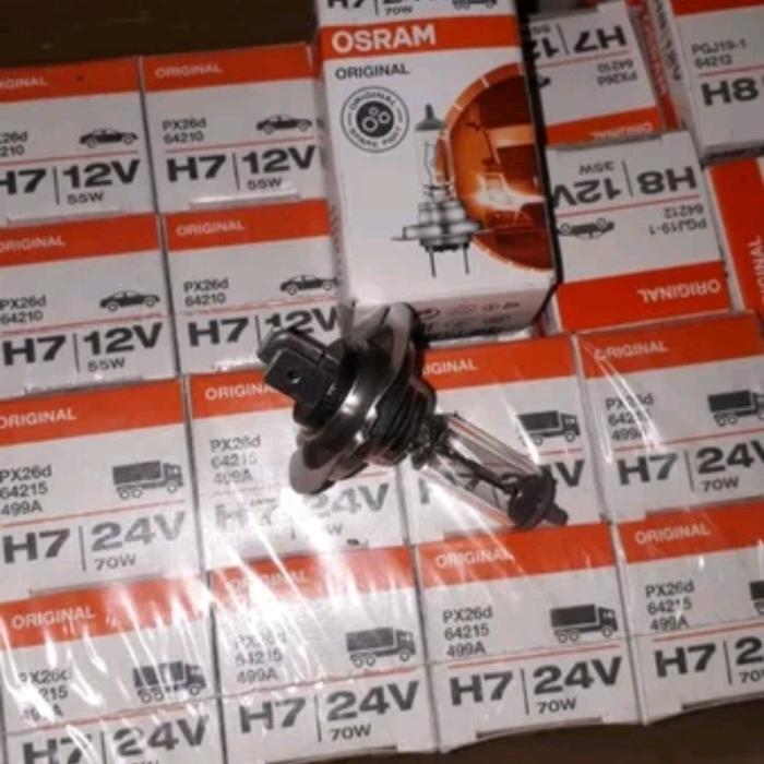 BOHLAM LAMPU H7 12V OSRAM ASLI OK.