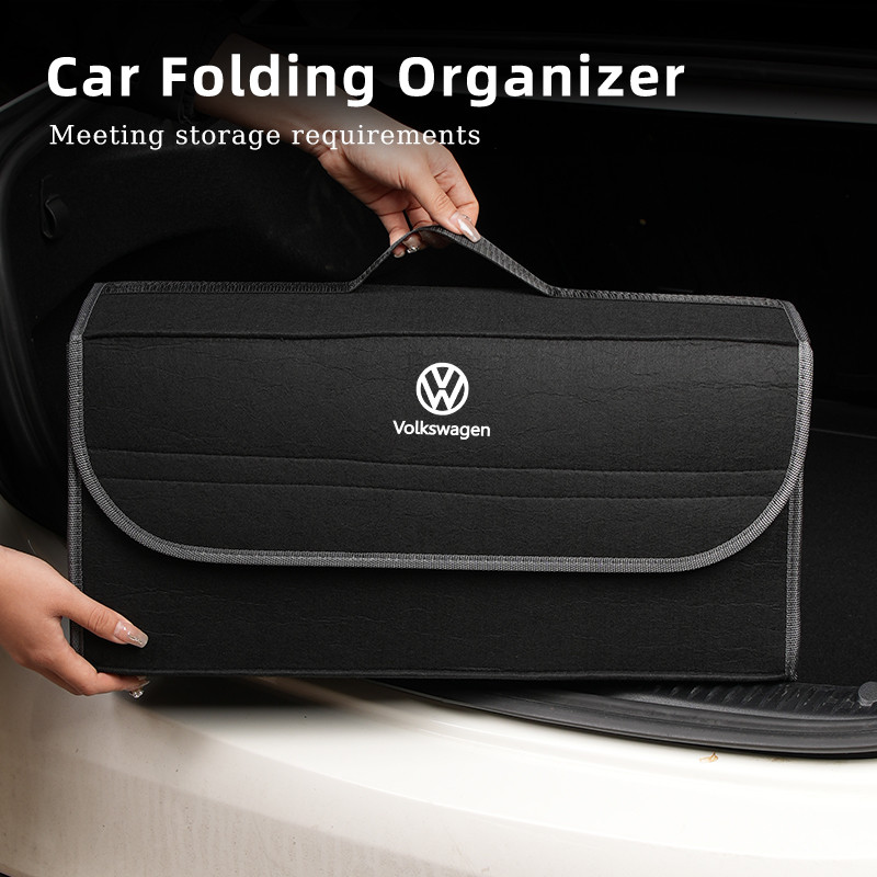 Car Trunk Storage Box Organizer Foldable Stowing Tidying Container Bag For Volkswagen VW Passat Golf
