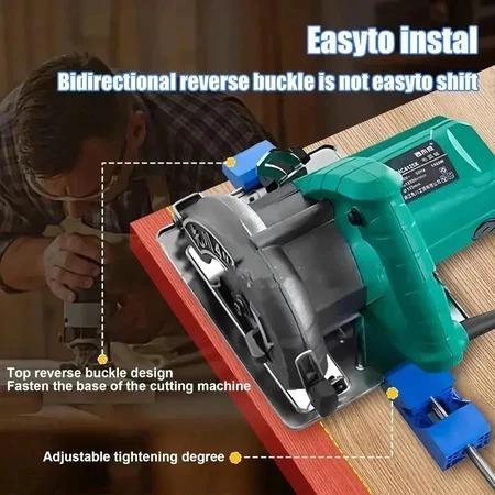JIG BASE GUIDE MESIN GERGAJI CIRCULAR SAW PENGGARIS PEMBATAS ALAT BANTU POTONG MESIN SERKEL MINI