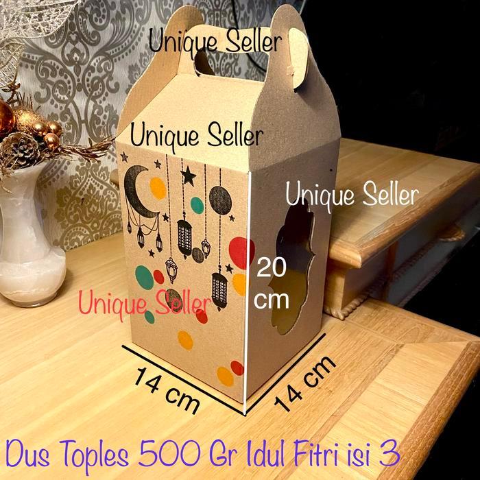 Box Kotak Toples 500 gr / Box Kotak Toples isi 3 / Box Toples 500 gram