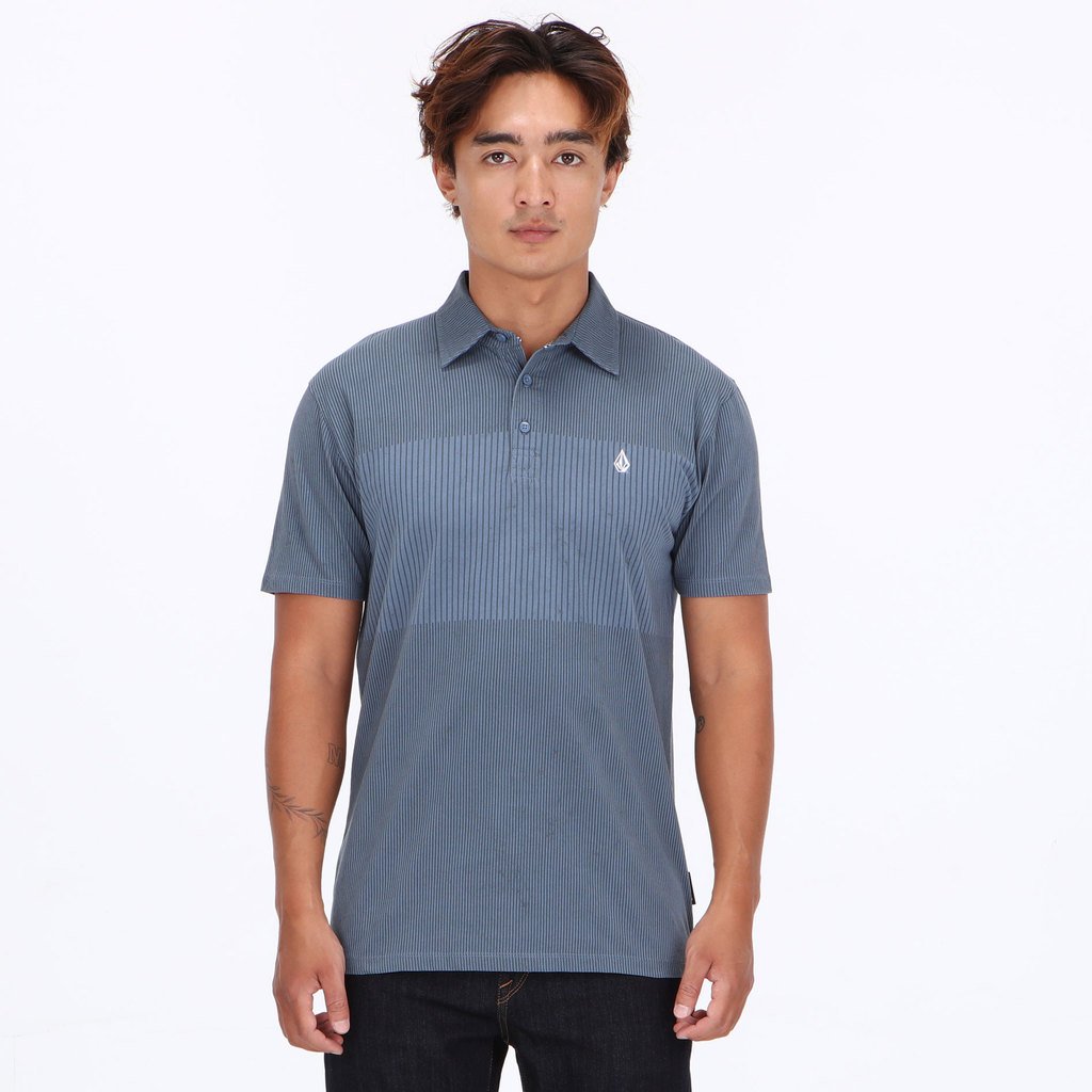 VOLCOM - MPL STRADLIN SHORT SLEEVE POLO BLUE WASH