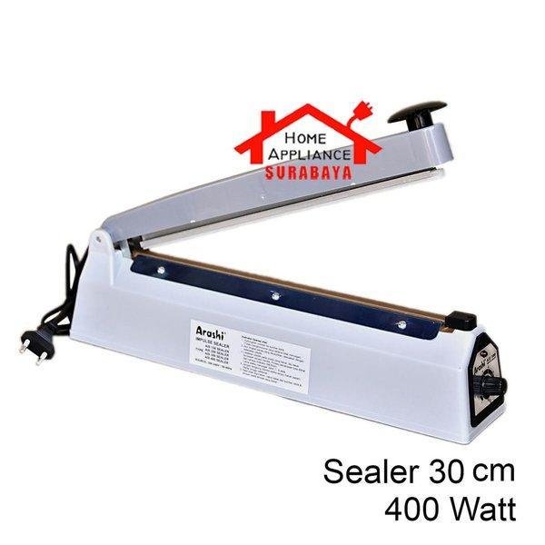 ALAT PEREKAT PRESS PLASTIK ALUMINIUM FOIL IMPULSE SEALER PFS 300 30 CM ARASHI AIS 300 AIS-300 /