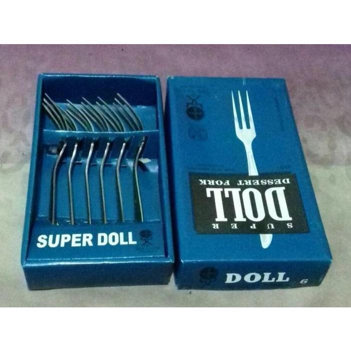 Garpu Kue Kecil Premium Stainless Steel Superdoll - Super Doll Dessert