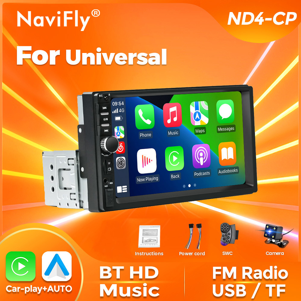 Navifly 1 din MP5 Player 7inch Car Radio 1DIN Auto audio USB BT FM Card For Universal Autoradio