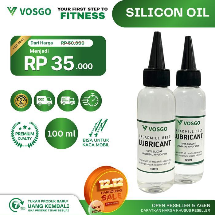 Pelumas Treadmill Silicone Oil Minyak Treadmill Vosgo