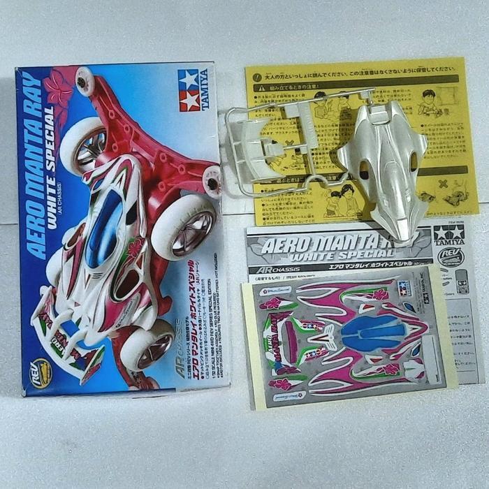 Body Aero Mantaray White Special + Decal Original Tamiya