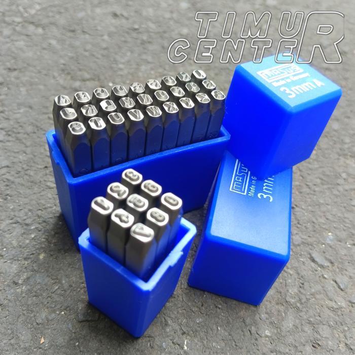 Alat Ketok Huruf Angka 3mm MASUS Germany Ketokan Nomer Rangka Mesin