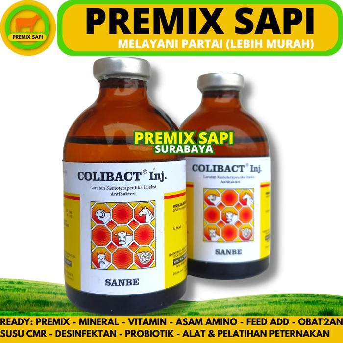 COLIBACT INJ 50ML COLIBACT INJ 100ML COLIBACT BOLUS - OBAT MENCRET SAPI - OBAT DIARE SAPI KAMBING