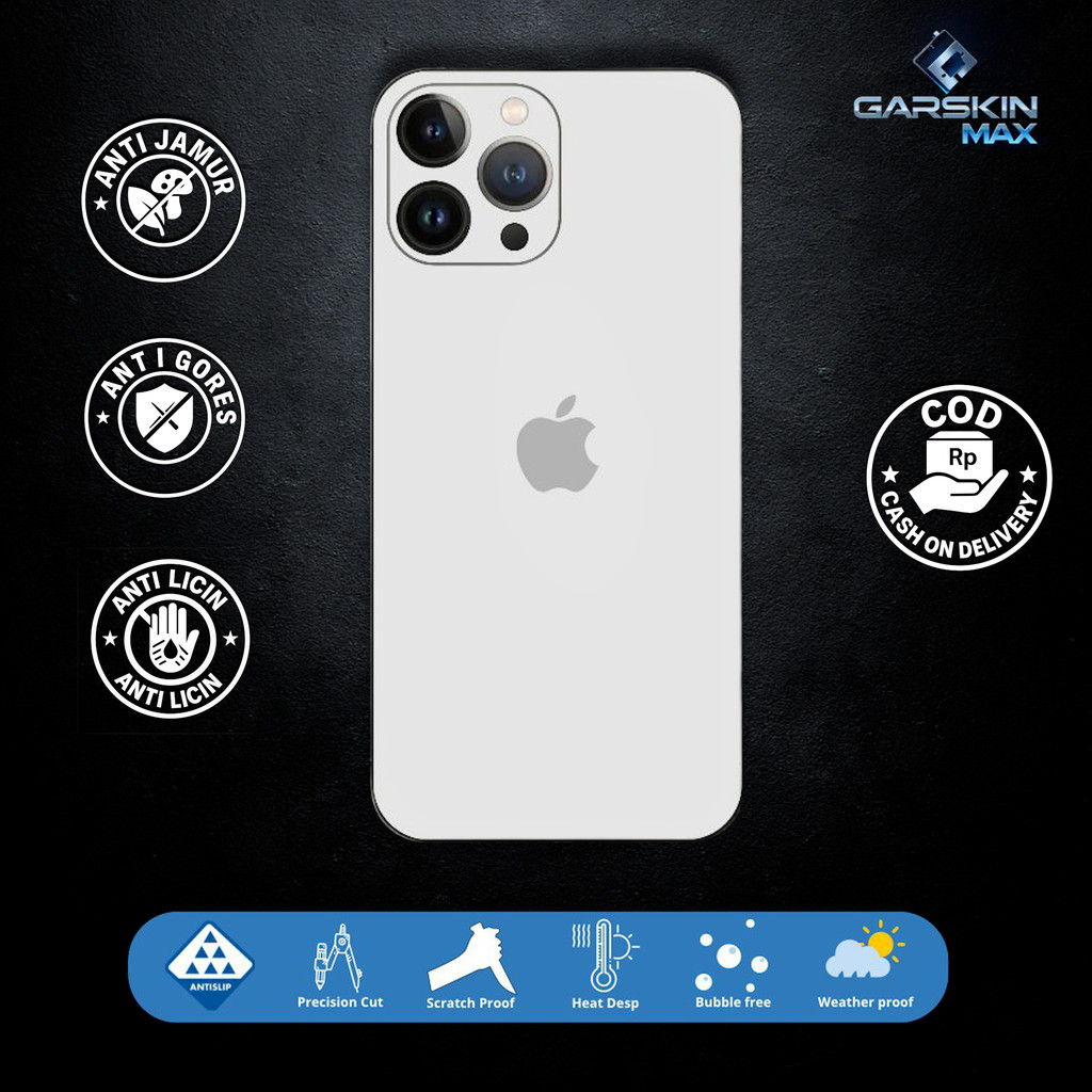 Garskin Skin iphone 13 pro titanium color Fullbody / Backonly | Anti Gores | Bisa Custom | Kode - EE