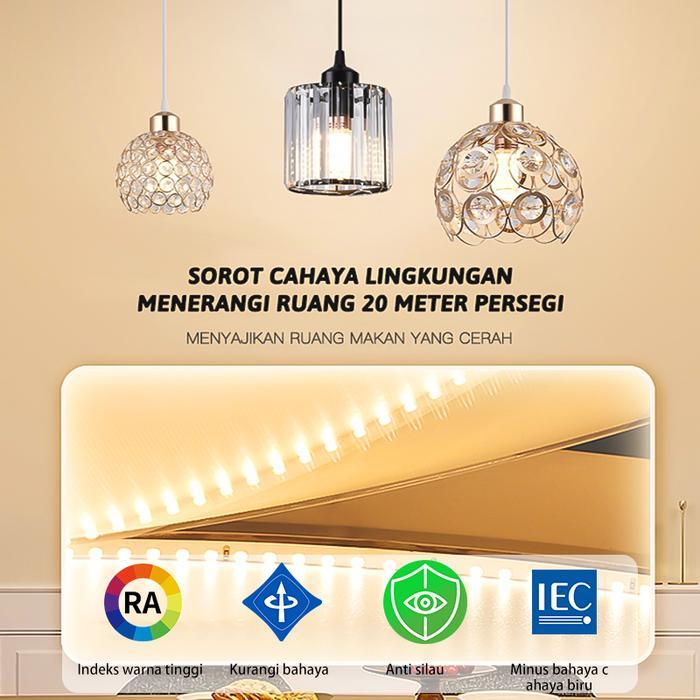 Lampu Gantung Tangga Kristal Lampu Meja Bar Kristal Modern Lampu Rumah Ruang Tamu LED Dekorasi