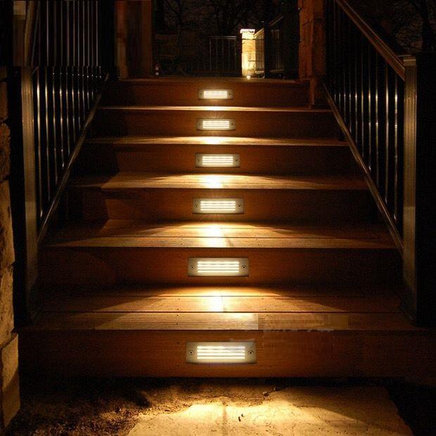 LAMPU TANGGA DINDING TANAM LED OUTDOOR WATERPROOF / LAMPU TANGGA LED3W