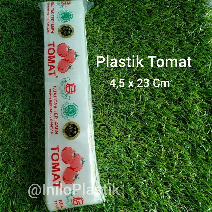 PLASTIK TOMAT 4,5 X 23 CM / KANTONG PLASTIK PE TOMAT 4,5X23CM