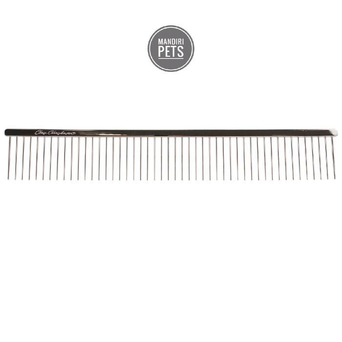 Chris Christensen 9 inch Coarse Poodle Style Buttercomb - Sisir Bulu Anjing Poodle