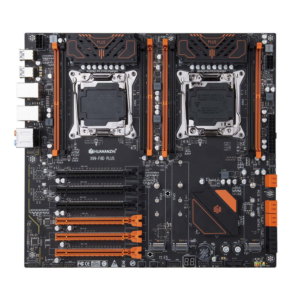 " Huananzhi X99-F8D Plus Motherboard With 6*Pcie 3*M.2 Ssd Slot "