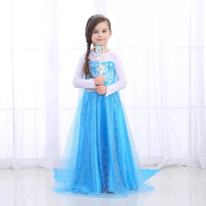 TERBARU Baju Elsa Frozen Termurah Dress Princess Elsa ORIGINAL